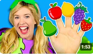 Fruit Finger Family 🍎🍇🍌 Kids Nursery Rhymes img