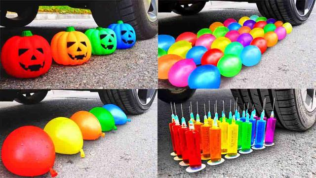 Smash Videos 🚗 | Cars vs. balloons, pumpkins 🎃, needles, etc. img