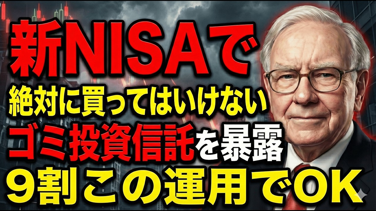 【新NISA人気投信＝ゴミ】ランキング上位を信じて買うと、高い手数料で利益が消え銀行だけが儲かります。今すぐ見直すべき新NISA投資信託3つの特徴。 img