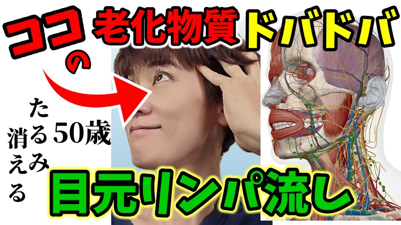 【目元リンパ流し】目の下が驚くほど若返る‼️たるみ消えた🎵 img