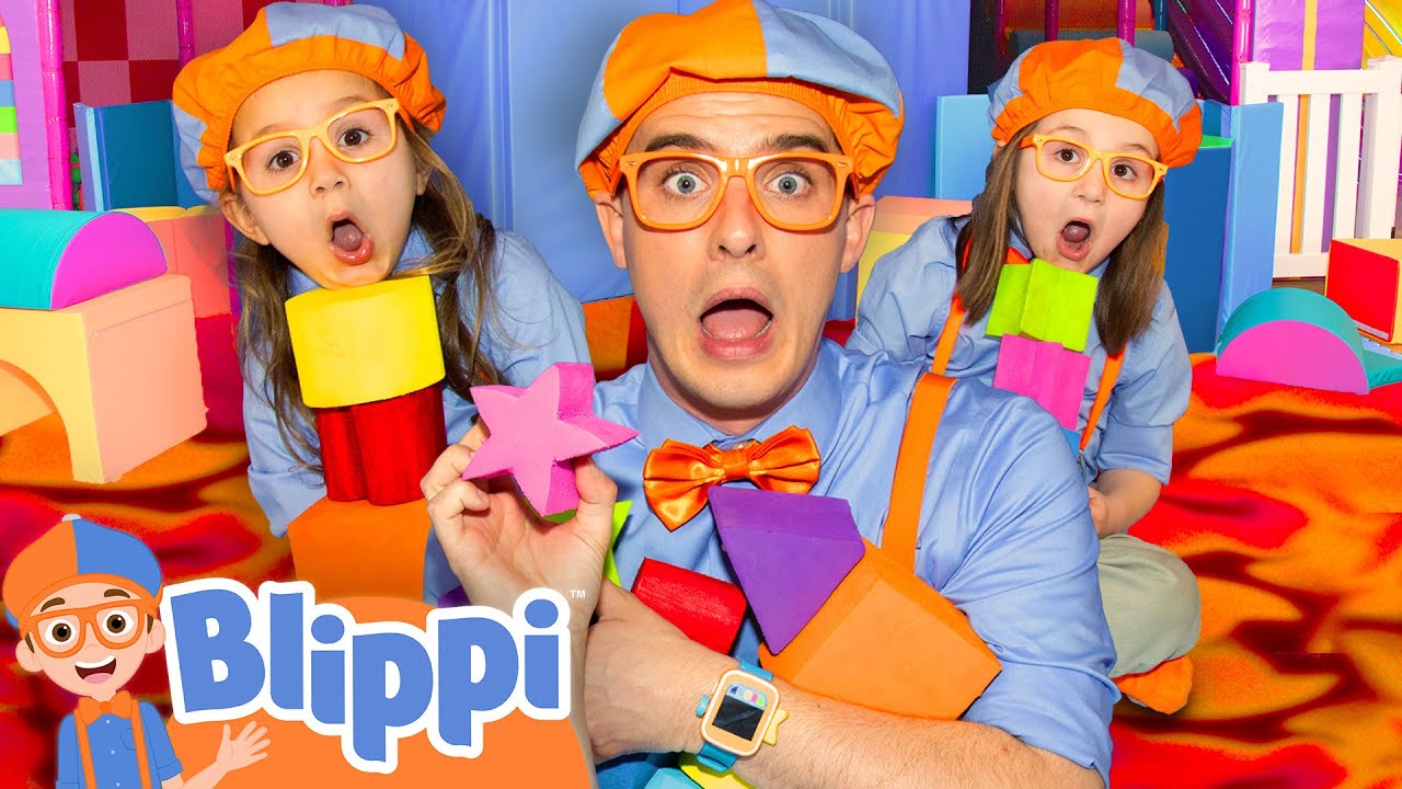 Blippi Plays Floor is Lava with Shapes at the Indoor Playground! 🔥Can Layla and Myka Spot Them All? img