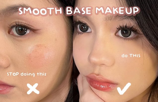FOUNDATION MAKES MY SKIN LOOK WORSE? ♡ Base Makeup for Beginners img