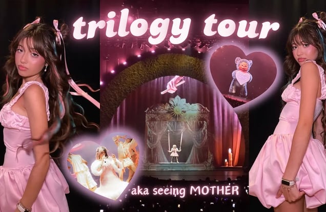 come with me to the Melanie Martinez TRILOGY TOUR *ೃ༄ grwm, concert vlog, haul, VIP experience 🎀 img